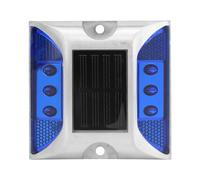 Lumières au Sol, Universal LED Solar Power Ground Marker Lights Solar Power Design Proof Water Away Away Road Highway Highway Pike Lampe for Outdoor Road Room (Blue)