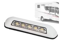 Lumières auvent RV - 8.11x1.61 pouces étanches projetées pour l'éclairage du patio, utilité extérieure avec fonction LED, éclairage extérieur RV pour les voyages, le camping, le PC blanc, une installa