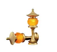 Lumières bouddhistes, 1 paire de lampes LED colorées en cristal de 27 cm, idéales for le culte de la richesse