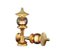 Lumières bouddhistes, 1 paire de lampes LED en cristal de 27 cm, support de lampe de culte coloré à changement de couleur for salle de Bouddha