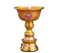Lumières bouddhistes, Lampe LED Bouddha 110 V 220 V, 1 pièce, 6,6 pouces, lampe à beurre tibétaine, lampe domestique