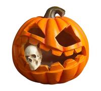 Lumières Citrouille Halloween | Décor Lampe Citrouille Crâne | Sculpture Fantastique Décoration pour Thème Halloween Maison Fête Intérieur Bureau Table Événements