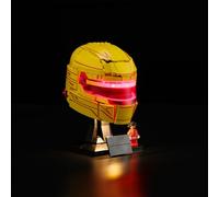 Lumières Compatible avec Scuderia Ferrari HP Casque de Lewis Hamilton | Compatible avec LEGO Editions 43022 (Modèle de bloc non inclus)