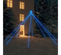Lumières d arbre de Noël Int Extérieur 800 LED bleues 5 m Bleu G