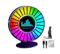 Lumières d'ambiance colorées avec capteur de son | Changement de couleur, contrôle par application, synchronisation dynamique du rythme, lumière LED rythmique - Éclairage intérieur de voiture, lampe d