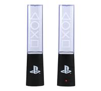 Lumières dansantes PlayStation - Officiellement licencié, Deux fontaines lumineuses réactives au son, Cadeau pour gamers, Fonctionne à USB