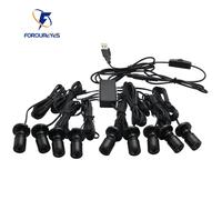 Lumières d'armoire LED à intensité variable, USB 5V, Downlight pour modèle d'affichage, comptoir de vin, Kit de Garage, vitrine, étagère, Mini projecteur