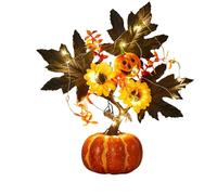 Lumières de artificielles - Lumières d'arbre à à Base de Batterie pour la récolte d'automne, décoration de Thanksgiving avec Lueur Douce, éclairage d'automne intérieur pour la sa