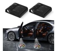 Lumières de bienvenue de voiture personnalisées, lumières de projecteur LED de porte de voiture, lumières de projecteur de panneau de texte photo personnalisées pour tous les véhicules - paquet de 2