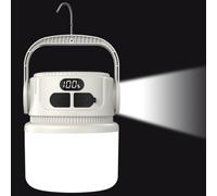Lumières De Camping Énergie Solaire - Torche De Lanterne Portable Extérieure Étanche 1200mAH - LED Étanche À La Lampe De Poche Rechargeable Pour Survie Gazebo Corridor Couloir De Pêche Courte Des Pann