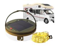 Lumières de camping et lanternes, feux à cordes pour le camping - Lumières de cordes imperméables portables USB solaires | Éclairage de randonnée polyvalent, lanternes électriques pour, famille, amis