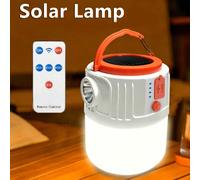 Lumières de camping solaires extérieures, Lanterne de camping rechargeable, Lampe de tente LED super brillante, Convient pour le camping, le kit d'urgence en cas d'ouragan, Halloween, Noël, Cadeaux de