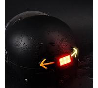 Lumières de Casque de Tour de Vélo avec Télécommande Sans Fil - WASAGA Feu Arrière de Bicyclette avec Clignotant pour le Cyclisme et 6 Feux Stroboscopiques d'Avertissement de Sécurité Arrière (Rouge)