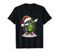 Lumières de Chapeau de Père Noël en Forme de cornichon de Concombre Merry Christmas T-Shirt