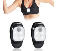 Lumières de Course à Clip,Lumières de Sécurité à LED avec Clip,4 Modes d'éclairage Lampe à Clip LED,étanche Portable pour Le Camping,la randonnée,la Course,Le Jogging,la Marche,L'Aventure