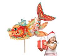 Lumières de décoration pour le Nouvel An Chinois, Lumières décoratives pour 2024,Lanterne de festival éclairée - Kit de bricolage | Illuminez le festival du printemps Fait à la main Matériel