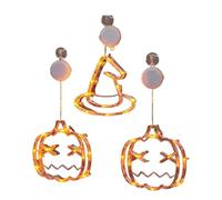 Lumières de fenêtre à ventouse d'Halloween pour intérieur et extérieur, éclairage de vacances pour projets d'artisanat faits à la main, accessoires de costume