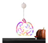Lumières de fenêtre d'halloween - Silhouette de Chat - Corde de fée décorative - Acrylique - Halloween - Lumières de fées télécommandées - avec ventouses pour Affichage en Verre