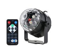 Lumières de Fête, 3W RVB LED DJ Disco Crystal Magic Ball Light Sound Stage Activé Effet Éclairage Effet Party Vacances Anniversaire Mariage Ktv Lampe