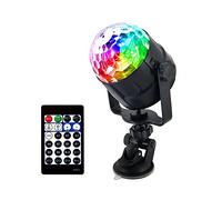Lumières de Fête, RVB 4W 15 Couleur LED USB Crystal Magic Disco Ball Light Dj Effet d'éclairage de scène actif de la fête de la fête