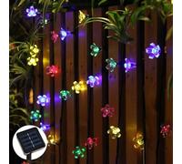 Lumières de fleurs de fleurs solaires 22 pieds 8MODES 50ed Fence Garden Lights Solar Solar Afficroof Outside Flower String Lights For Patio, Yard, Tree, Home, Lawn, Wedding, Party Decorations