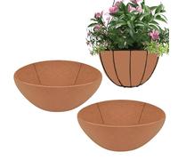 Lumières de fleurs décoratives - panier pour suspendues | Paniers de pour extérieur | Panier intérieur Filz pour paniers de terrasse et balcon | Inserts de jardin ronds en tant que