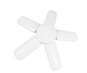 Lumières de Garage LED 80W LED Déformables 5 Panneaux Commande Vocale Mini Lampe Pliante à 5 Lames Plafonnier de Garage AC 85-265V pour Sous-sol Atelier Entrepôt