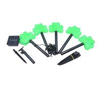 Lumières de Jardin de la Saint-Patrick, lumières solaires de Jour de St Patricks - Lumières à énergie Solaire Shamrock | Décorations pour la Saint-Patrick, Irish Stryway Lightin