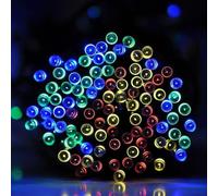 Lumières de jardin solaires lumières de fée étanche 36 pieds 12m 100 LED 8 Modes scintillants Mulit Couleur décorative Lights extérieurs pour gazebo, patio, pelouse, cour, clôture, ornement de