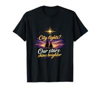 Lumières de la Ville Nos étoiles Brillent Plus Lumineux Fierté Locale T-Shirt