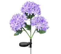 Lumières De L'hortensia De Fée - Décor De Jardin À Énergie Solaire, Lampes De Pétales en Fleurs Extérieures | Éclairage D'hortensia Artificiel Décoratif avec Double Modes pour Le Paysage, La C