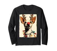 Lumières de Noël Amusantes pour Chihuahua Manche Longue