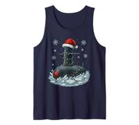 Lumières de Noël enveloppées sur Un sous-Marin Militaire de Classe Ohio Débardeur