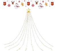 Lumières De Noël Extérieures À Énergie Solaire, Multimodes, 350x30x2 Cm, Lampes Suspendues LED Étanches, Éclairage De Noël, Placement Polyvalent, Pour Allée De Jardin, Fête De Vacances, Mariage, Nouve