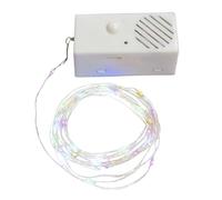 Lumières de Noël | Guirlande lumineuse LED pour sapin de Noël avec musique | Fonctionne à piles | Facile à installer | Décorations lumineuses polyvalentes pour Noël, anniversaires et célébrations du