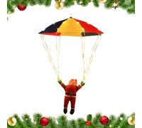 Lumières De Noël LED,Lumières LED Père Noël en Parachute - Éclairage d'Ambiance Étanche Décor Extérieur pour Fêtes Fenêtre Arbre Jardin Piscine Porche Terrasse Jardin Arrière Balcon