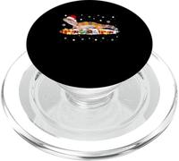 Lumières de Noël léopard Gecko Père Noël Lovers PopSockets PopGrip pour MagSafe