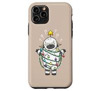 Lumières de Noël Moutons Noirs Valais Drôle Design Coque pour iPhone 11 Pro