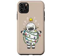 Lumières de Noël Moutons Noirs Valais Drôle Design Coque pour iPhone 11 Pro Max
