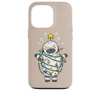 Lumières de Noël Moutons Noirs Valais Drôle Design Coque pour iPhone 13 Pro