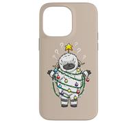 Lumières de Noël Moutons Noirs Valais Drôle Design Coque pour iPhone 14 Pro Max