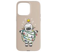 Lumières de Noël Moutons Noirs Valais Drôle Design Coque pour iPhone 15 Pro Max