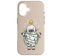 Lumières de Noël Moutons Noirs Valais Drôle Design Coque pour iPhone 16