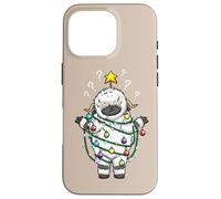 Lumières de Noël Moutons Noirs Valais Drôle Design Coque pour iPhone 16 Pro