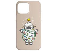 Lumières de Noël Moutons Noirs Valais Drôle Design Coque pour iPhone 16 Pro Max
