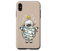Lumières de Noël Moutons Noirs Valais Drôle Design Coque pour iPhone XS Max