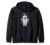Lumières de Noël Moutons Noirs Valais Drôle Design Sweat à Capuche
