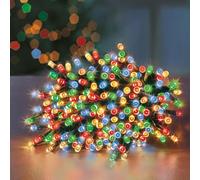 Lumières de Noël Multicolore 200 Multi-Action Supabrights LED sur Vert Câble