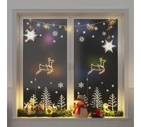 Lumières de Noël Silhouette Décoration Guirlande Intérieur 2 pcs 35 LED vidaXL