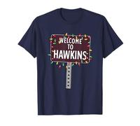 Lumières de Noël Stranger Things Welcome To Hawkins T-Shirt